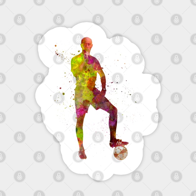 Sports referee in watercolor Sticker by PaulrommerArt